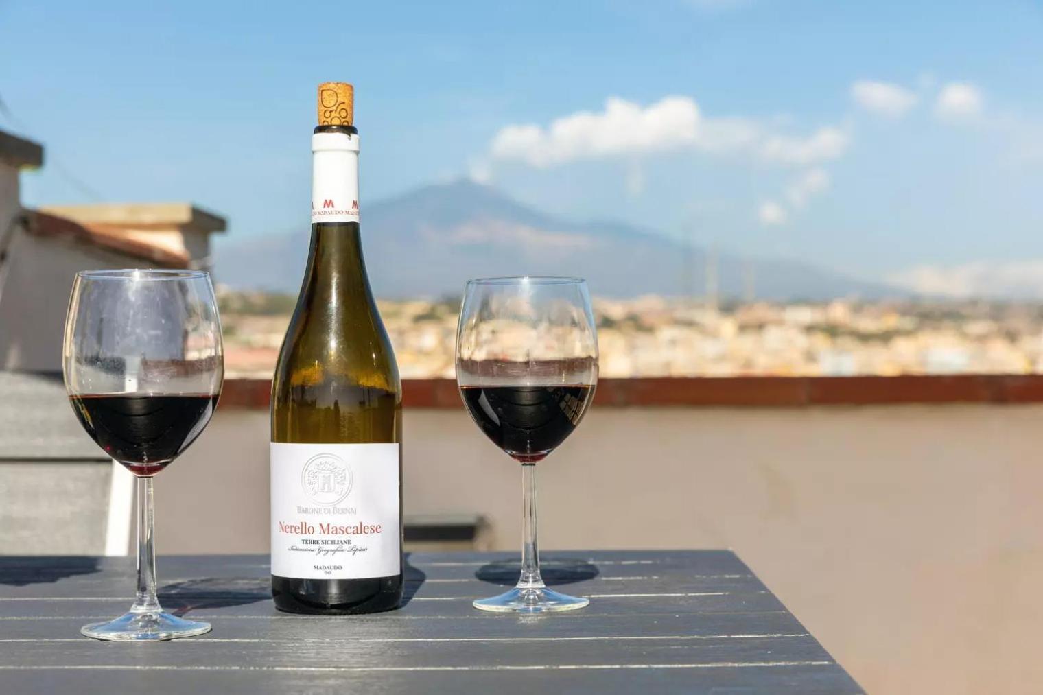 カターニアLa Terrazza Sul Cieloアパートメント エクステリア 写真
